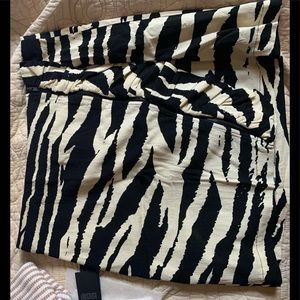 Free People NWOT zebra mini skirt